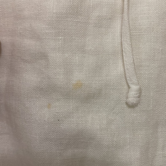 reformation Reid white linen lace up mini dress - Picture 4 of 6